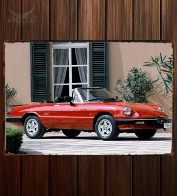 Металлическая табличка Alfa Romeo Spider (115)